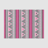 Modern Southwestern Geometric, Roze and Grey Tissuepapier (Voorkant)