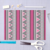Modern Southwestern Geometric, Roze and Grey Tissuepapier (Craft)
