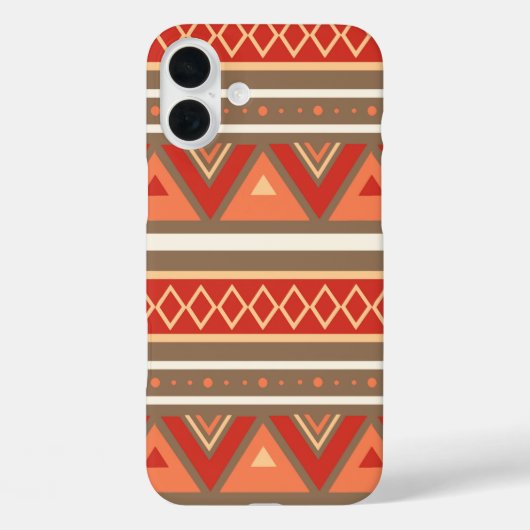 Modern Southwestern Geometric, Taupe & Oranje Case-Mate iPhone Case (Achterkant)
