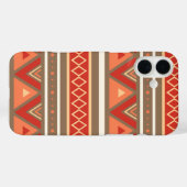 Modern Southwestern Geometric, Taupe & Oranje Case-Mate iPhone Case (Achterkant (horizontaal))