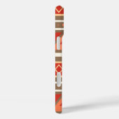 Modern Southwestern Geometric, Taupe & Oranje Case-Mate iPhone Case (Achterkant / Rechts)