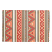 Modern Southwestern Geometric, Taupe & Oranje Kussensloop (Achterkant)
