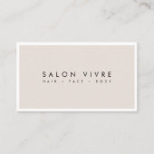 Modern Spa of Salon Minimalist Visitekaartje  (Voorkant)