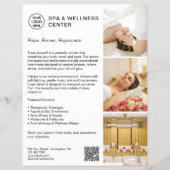 Modern Spa Wellness Wit Promotiebedrijf Flyer (Voorkant)