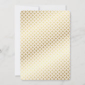 Modern Spaans Goud Eerste Communie Uitnodiging (Achterkant)