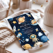 Modern Space Outer Galaxy Baby shower Kaart