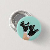 Modern Space Roller Schaatsen Roller Derby Mint Ronde Button 3,2 Cm (Voorkant /achterkant)