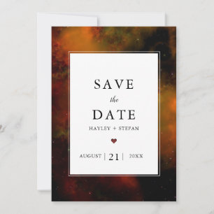 Modern Space Science Fiction Wedding Save the Date