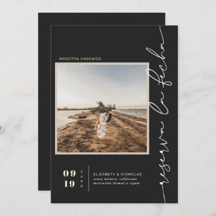 Modern Spain Boho Desert Vierkant foto Save The Date