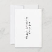 Modern Sparen de Collage van de Foto van de Datum Save The Date (Achterkant)