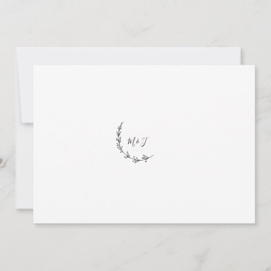 Modern sparen de Datum Blauw van de Powder Save The Date (Achterkant)