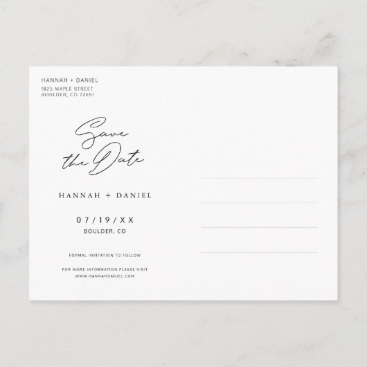 Modern Sparen de Datum de Sjabloon van het Bind va (Achterkant)