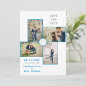 Modern sparen de Datum Kaart (Staand voorkant)