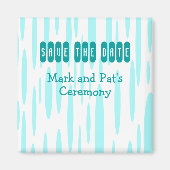 Modern sparen de Datum Magneet (Voorkant)