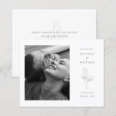 Modern Sparen de Datum met de Bieden van de Begrot (Voorkant / Achterkant)