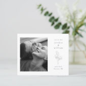 Modern Sparen de Datum met de Bieden van de Begrot (Staand voorkant)