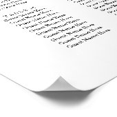 Modern sparen de Datum Poster (Hoek)