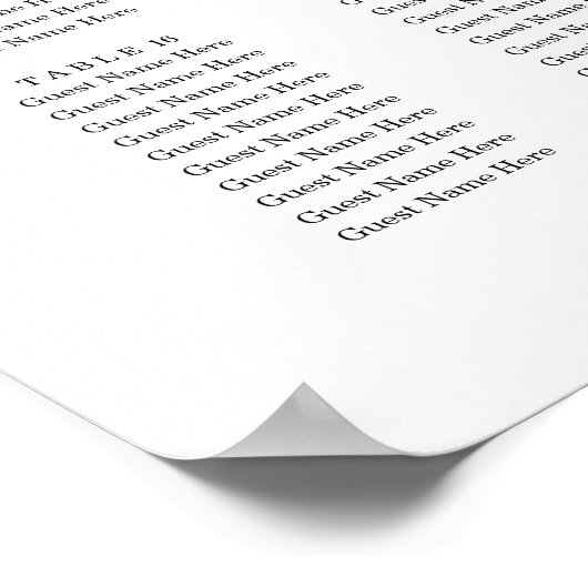 Modern sparen de Datum Poster (Hoek)