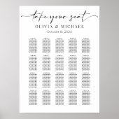 Modern sparen de Datum Poster (Voorkant)