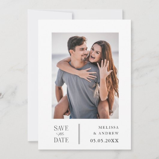 Modern sparen de Datum Save The Date (Voorkant)