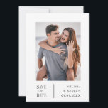 Modern sparen de Datum Save The Date<br><div class="desc">Moderne 2 foto Sparen de Datum</div>