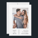 Modern sparen de Datum Save The Date<br><div class="desc">Moderne 2 foto Sparen de Datum</div>