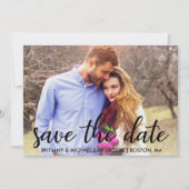 Modern sparen de Foto van het Verloving van de Dat Kaart (Voorkant)
