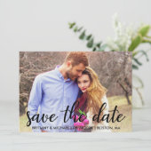 Modern sparen de Foto van het Verloving van de Dat Kaart (Staand voorkant)