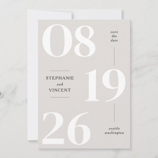 Modern sparen de Kaart van de Aankondiging van de  (Voorkant)