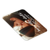 Modern sparen de Magnet van de Datum met Foto Magneet (Rechterzijde)