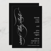 Modern sparen de Mededeling van de Datum 5 x 7 dui Kaart (Voorkant / Achterkant)