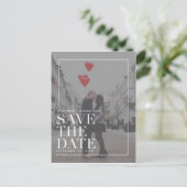 Modern sparen de Mededelingen van de Datum Briefkaart (Staand voorkant)