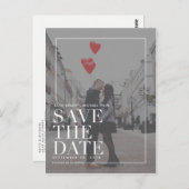 Modern sparen de Mededelingen van de Datum Briefkaart (Voorkant / Achterkant)