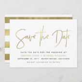 Modern sparen de Mededelingen van de Datum Save The Date (Voorkant / Achterkant)