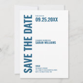 Modern sparen de Uitnodiging van de Datum (Voorkant)
