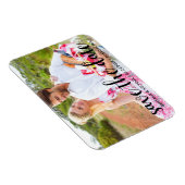 Modern sparen de Verloving van de Datum de Paar Fo Magneet (Rechterzijde)