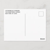 Modern sparen de Verplaatste Foto van de Datum Briefkaart (Achterkant)