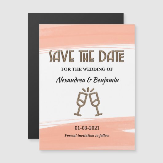 Modern sparen de Waterverf van het Daghuwelijk (Voorkant / Achterkant)