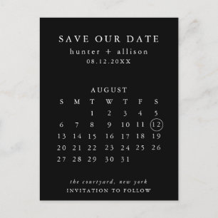 Modern sparen het Briefkaart van de Datum