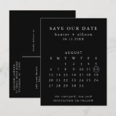 Modern sparen het Briefkaart van de Datum (Voorkant / Achterkant)