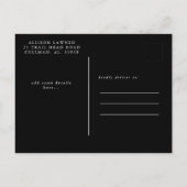 Modern sparen het Briefkaart van de Datum (Achterkant)