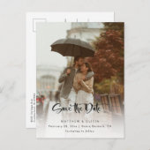 Modern Sparen het Manuscript van de Kalligrafie va Aankondigingskaart (Voorkant / Achterkant)