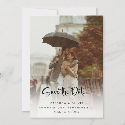 Modern Sparen het Manuscript van de Kalligrafie va Save The Date (Voorkant)