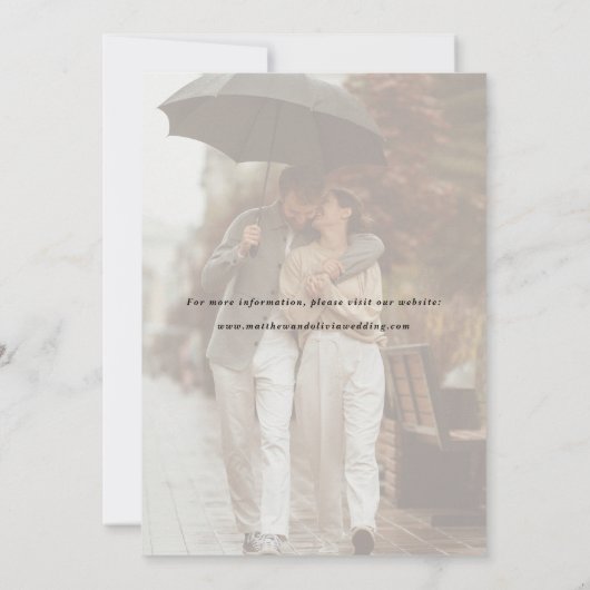 Modern Sparen het Manuscript van de Kalligrafie va Save The Date (Achterkant)