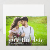 Modern sparen het Verloving van de Datum de KolomF Kaart (Voorkant / Achterkant)