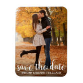 Modern sparen het Verloving van de Datum de Paars  Magneet (Verticaal)