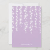 Modern Sparkle Girls Baby shower Invitation Kaart (Achterkant)