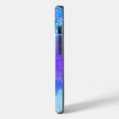 Modern Sparkle Glitter Stars blauw Paarse blauw Case-Mate iPhone Case (Achterkant / Links)