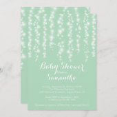Modern Sparkle Neutral Baby shower Invitation Kaart (Voorkant / Achterkant)