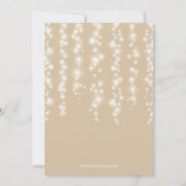 Modern Sparkle tan Sweet Sixteen Birthday Party Kaart (Achterkant)